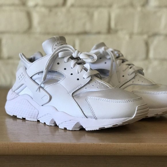 Nike Shoes - Nike Air Huarache Triple White Womens 11/ Mens 9.5 Sneakers Shoes Pure P…
